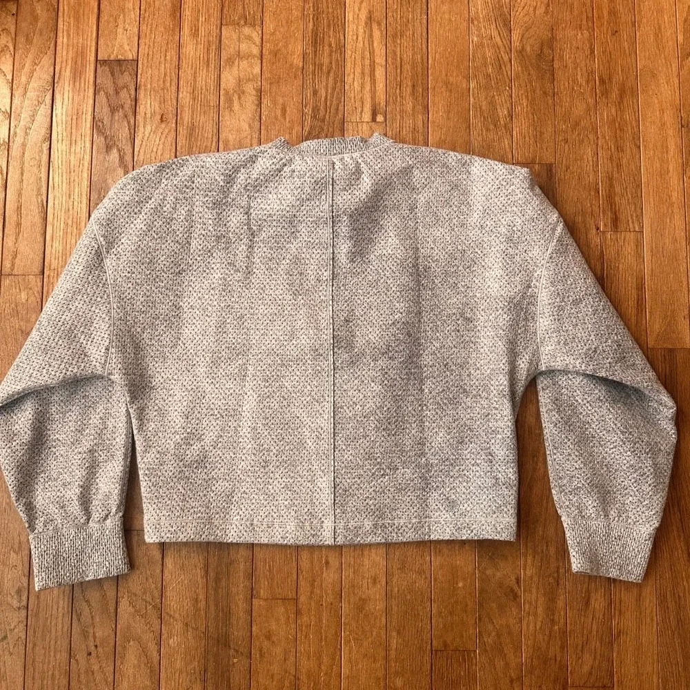 Nike Tech Pack Sweatshirt Womens S Therma-FIT ADV Cropped Grey Modern Activewear